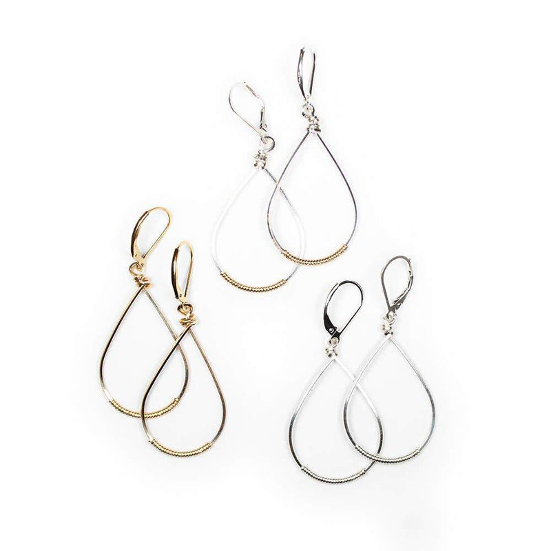 Signature Small Oval Wrapped Hoops - L'Atelier Global