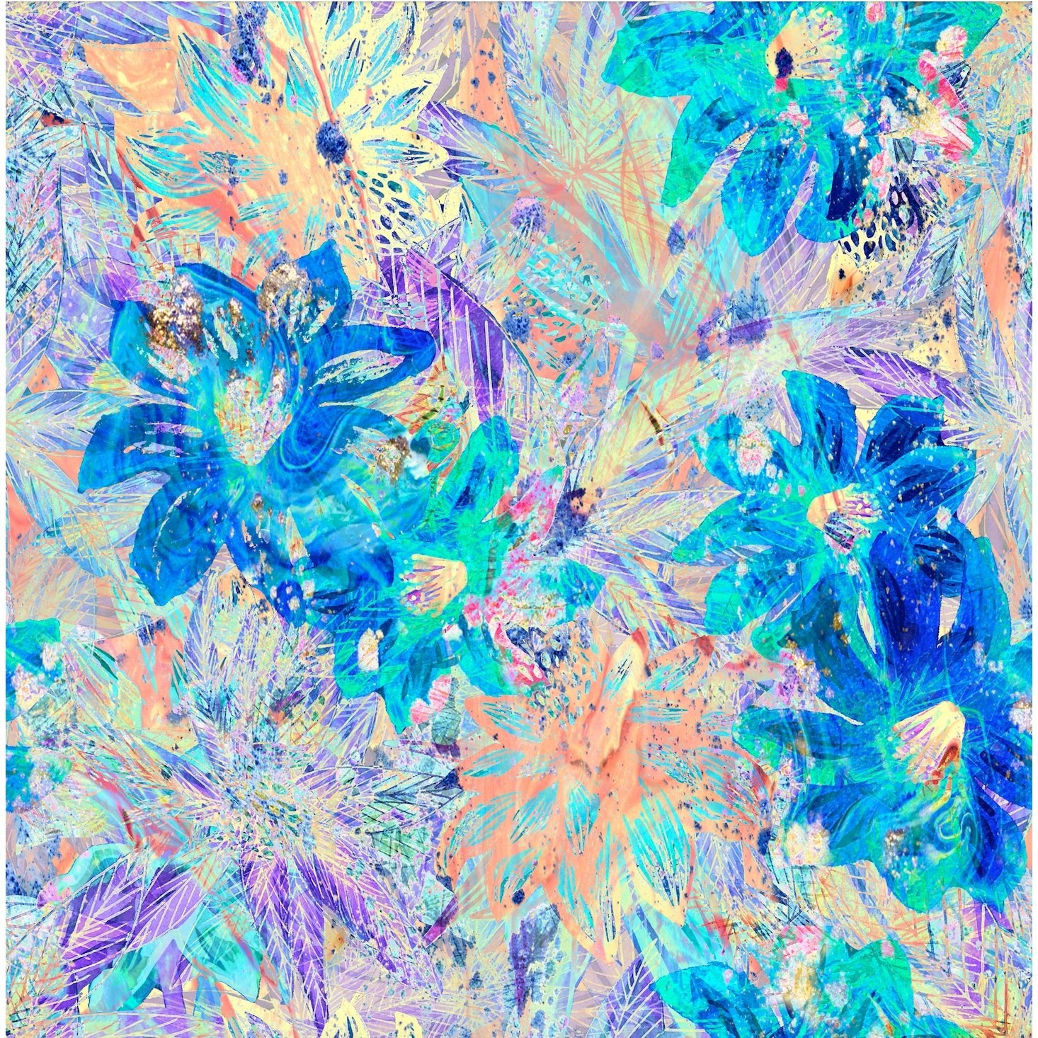 Spa Time Headband in Artsy Floral - L'Atelier Global