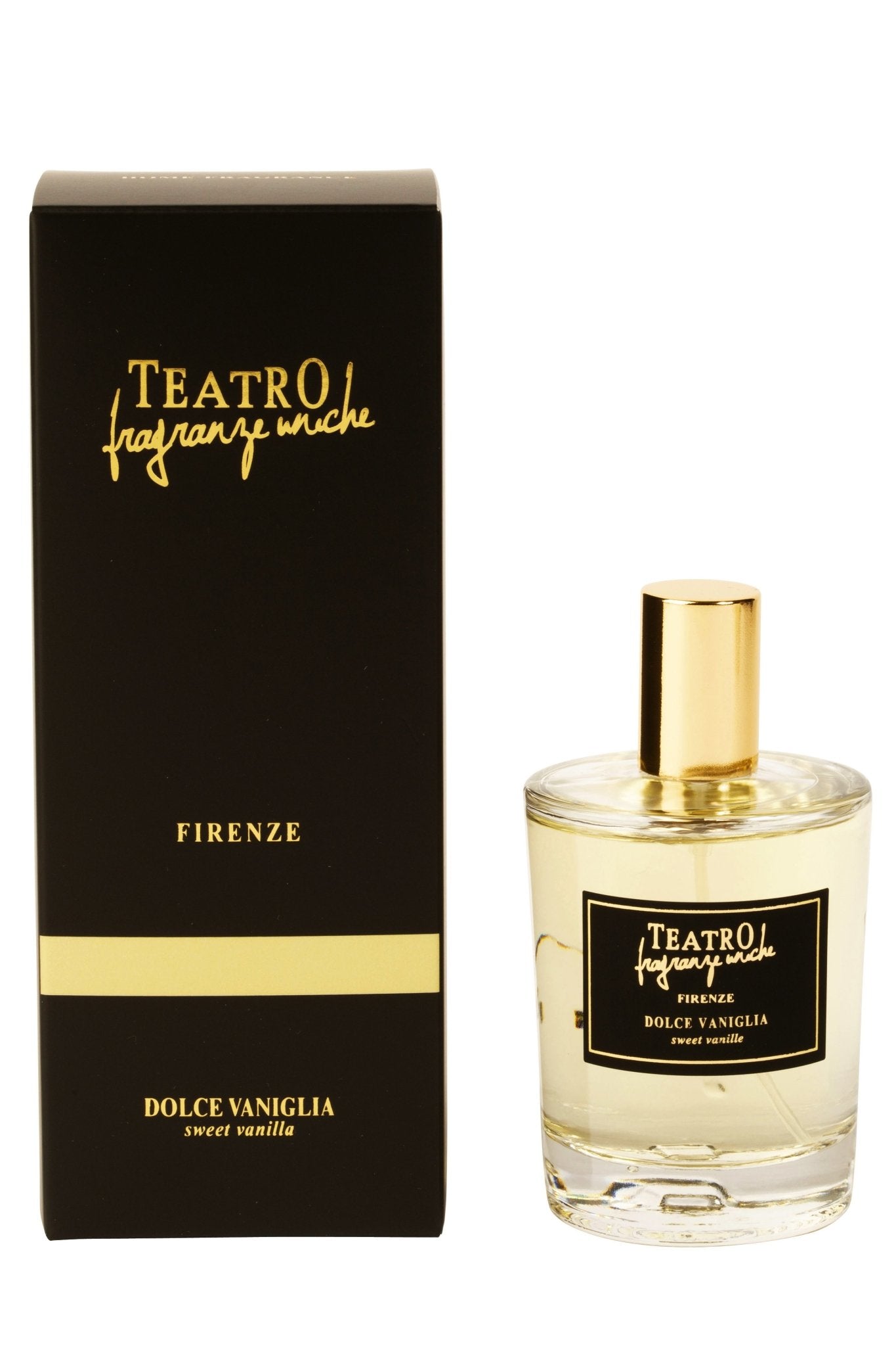 Sweet Vanilla Florentine Italian Room Spray and shipping box