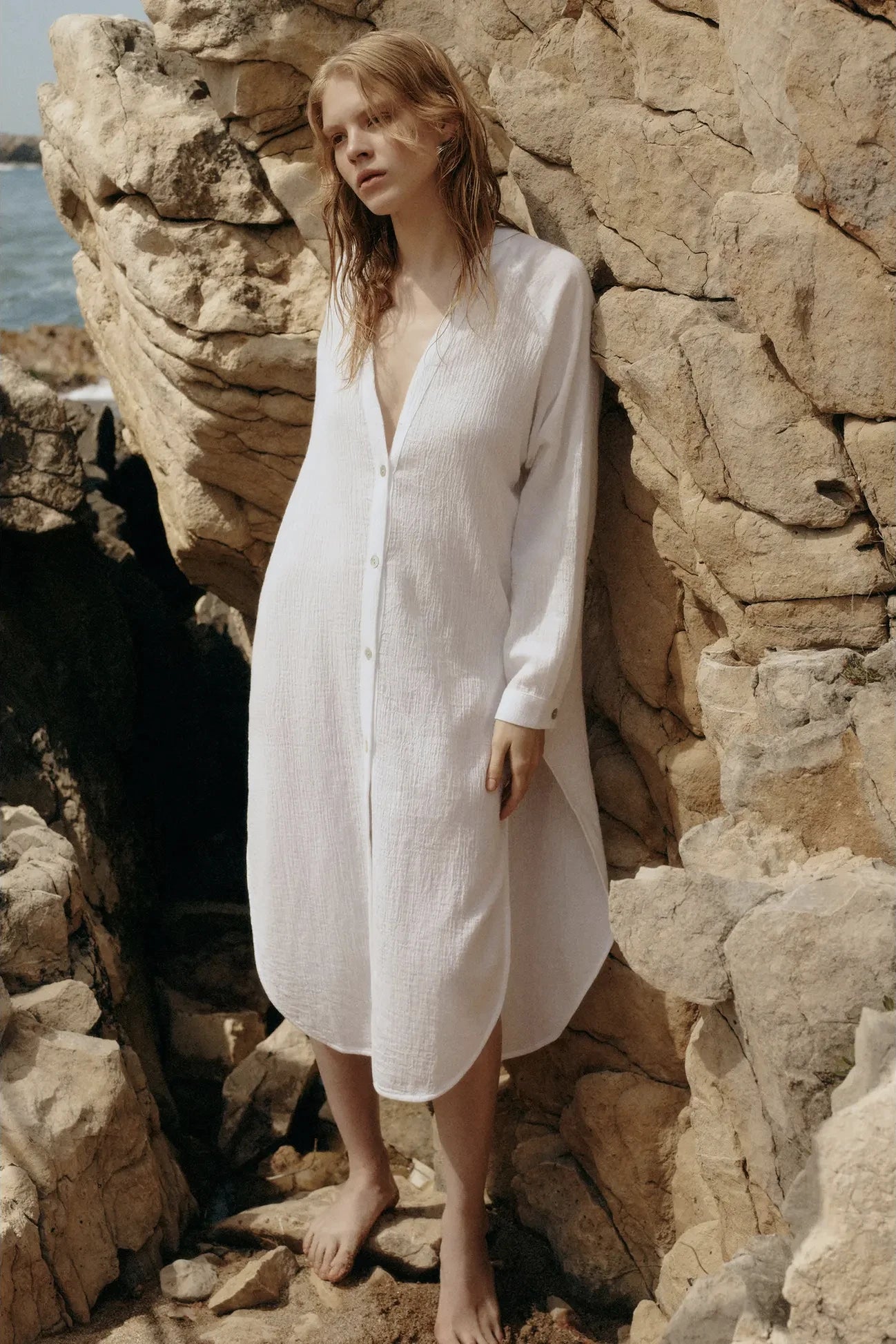 Terra Turkish Cotton Shirt Dress - L'Atelier Global