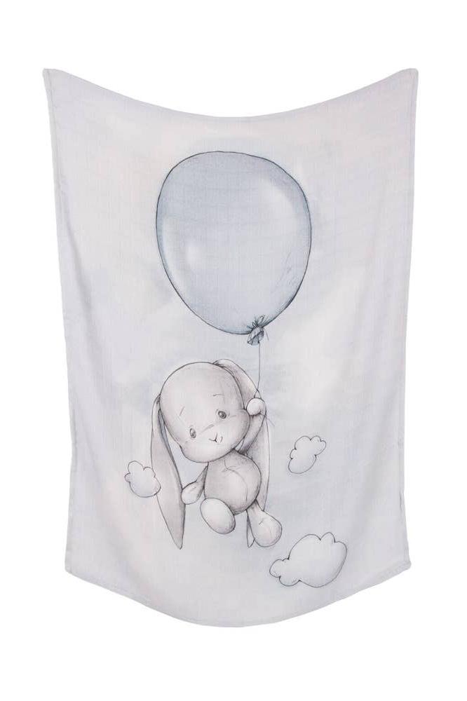 Up Up and Away Bamboo Swaddle on a white background - L'Atelier Global