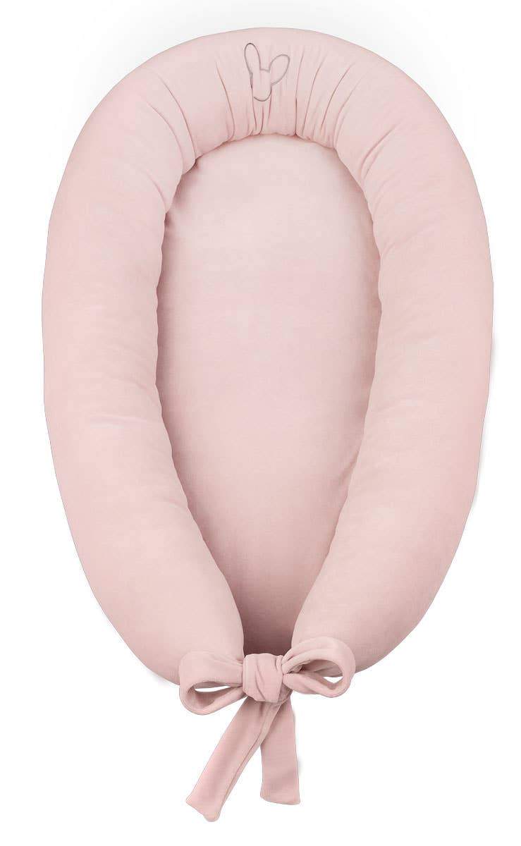 Velvet Baby Nest in Pink on a white background - L'Atelier Global