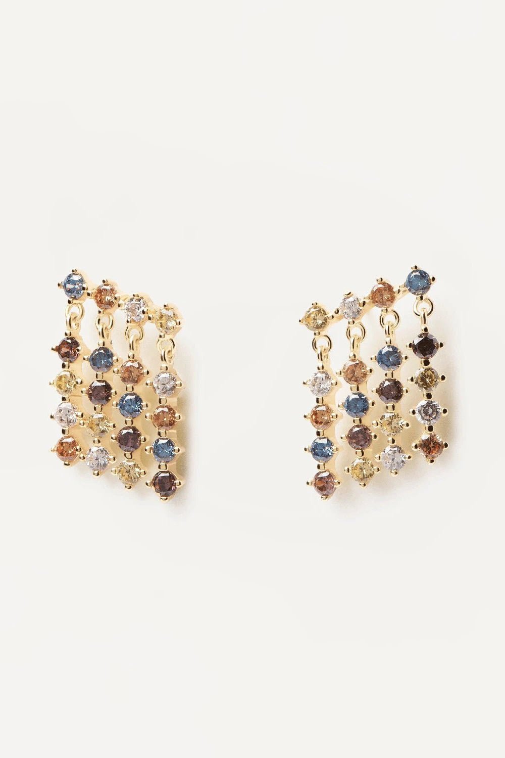 Willow Gold Dangle Earrings on a natural background - L'Atelier Global