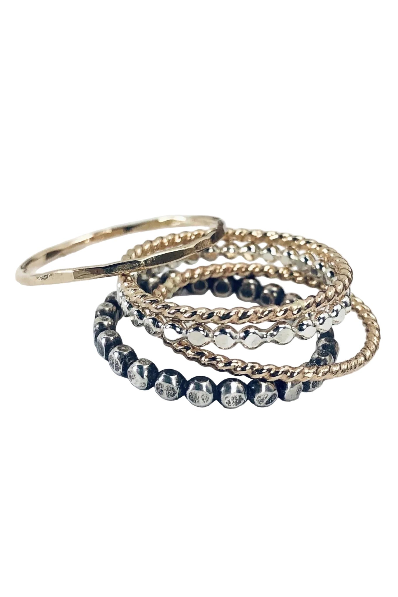 Zen Garden Stacking Rings on a white background
