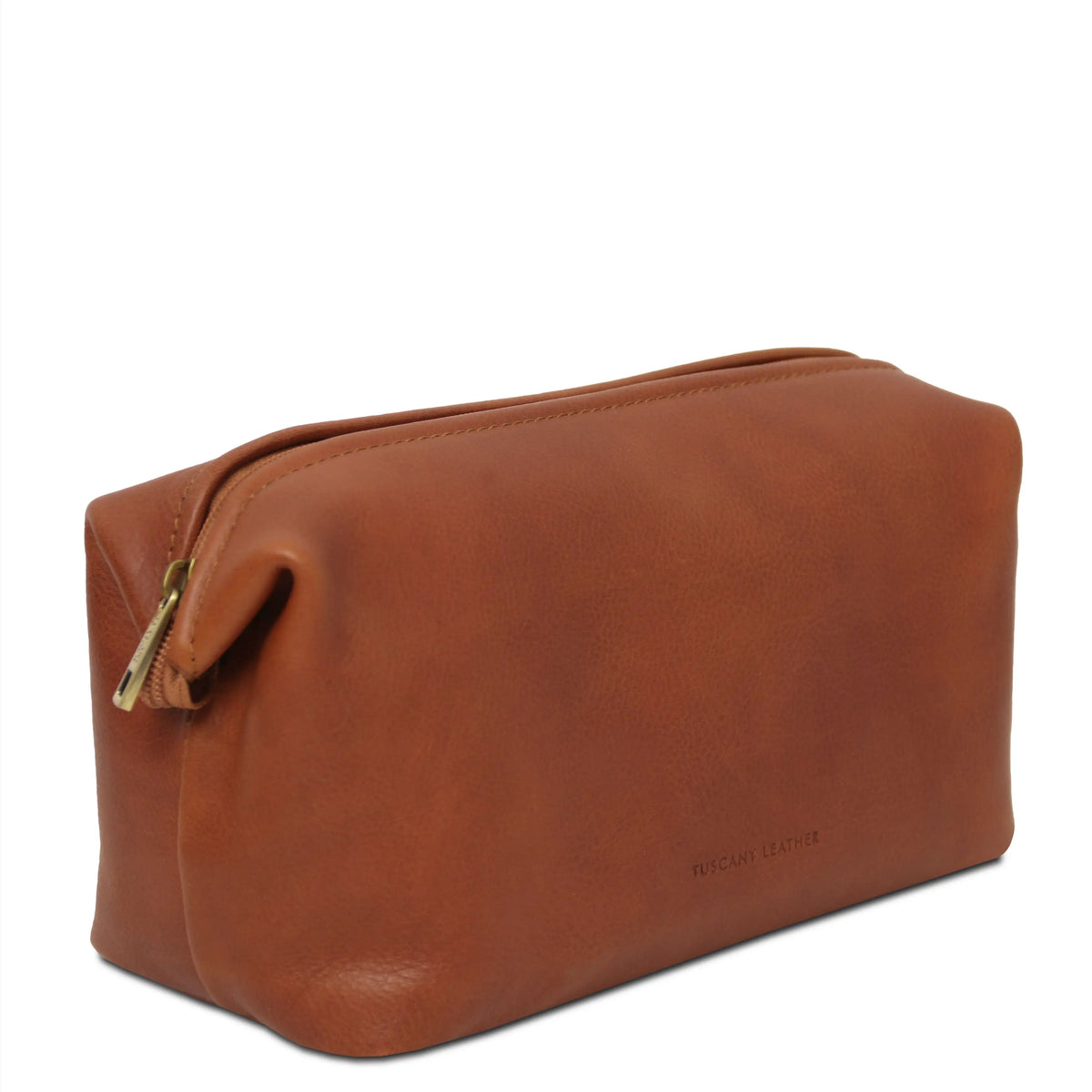 Smarty Large Italian Leather Toiletry Bag | Full-Grain Leather