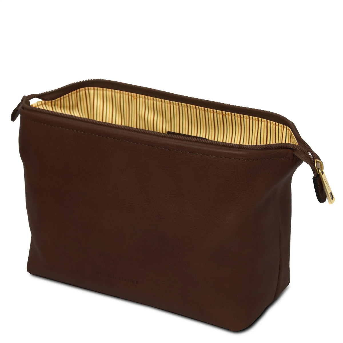Smarty Large Italian Leather Toiletry Bag | Full-Grain Leather