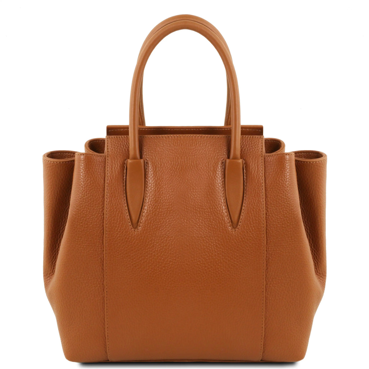 Tulipan Italian Leather Handbag | Pebbled Leather