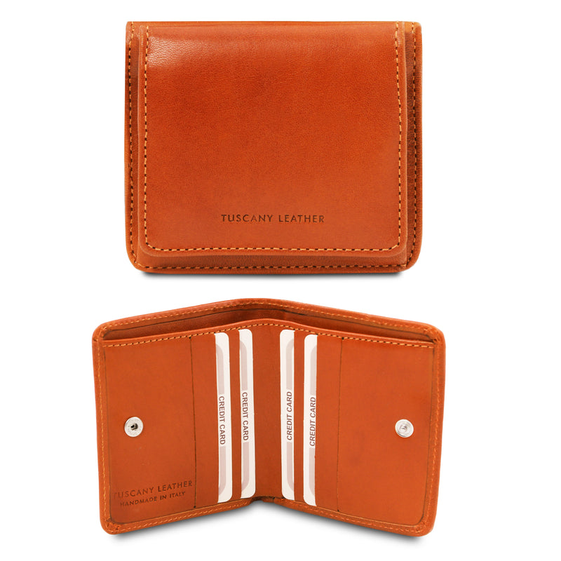 Exclusive Italian Leather Wallet with Coin Pocket