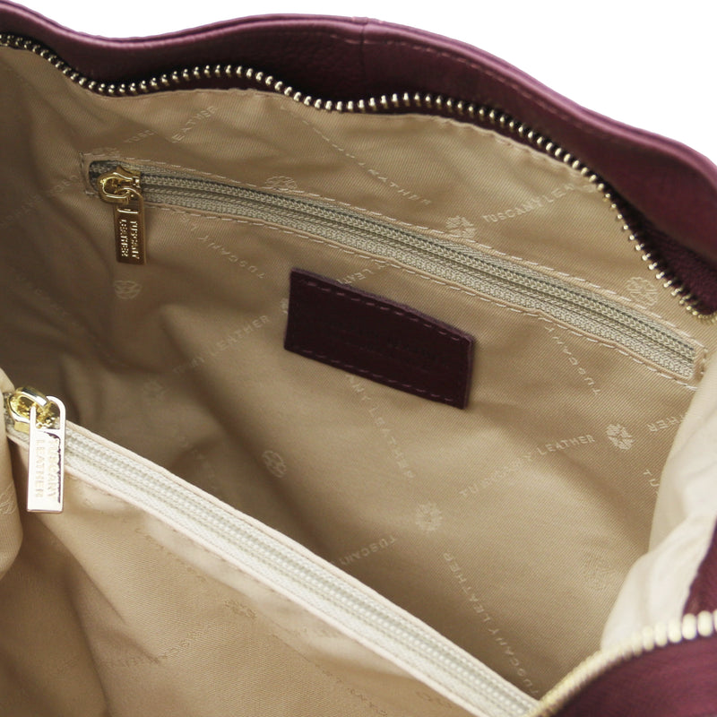 TL Keyluck Soft Leather Shoulder Bag
