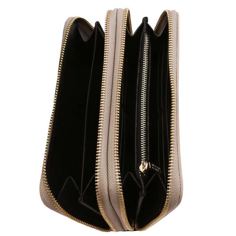 Eris Exclusive Italian Leather Zip Around Wallet