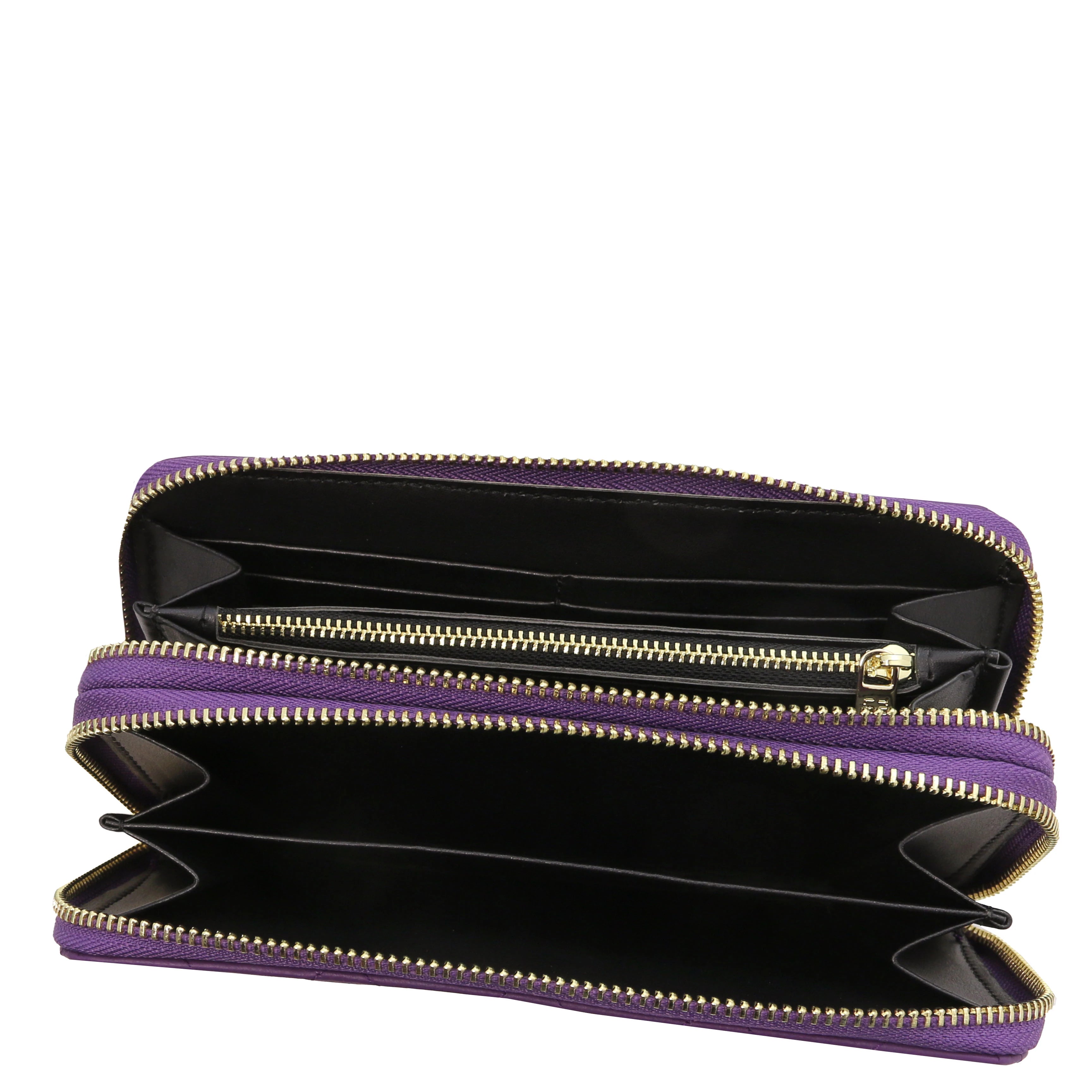 Ada Double Zip Around Soft Italian Leather Wallet - L'Atelier Global