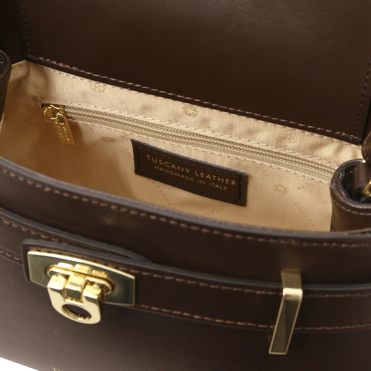Maisy Italian Leather Top Handle & Crossbody Bag | Box Smooth Leather
