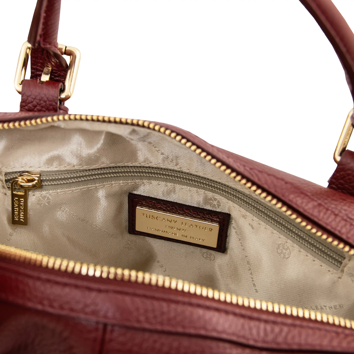 Ribelle Soft Italian Leather Duffle Bag | Pebbled Leather