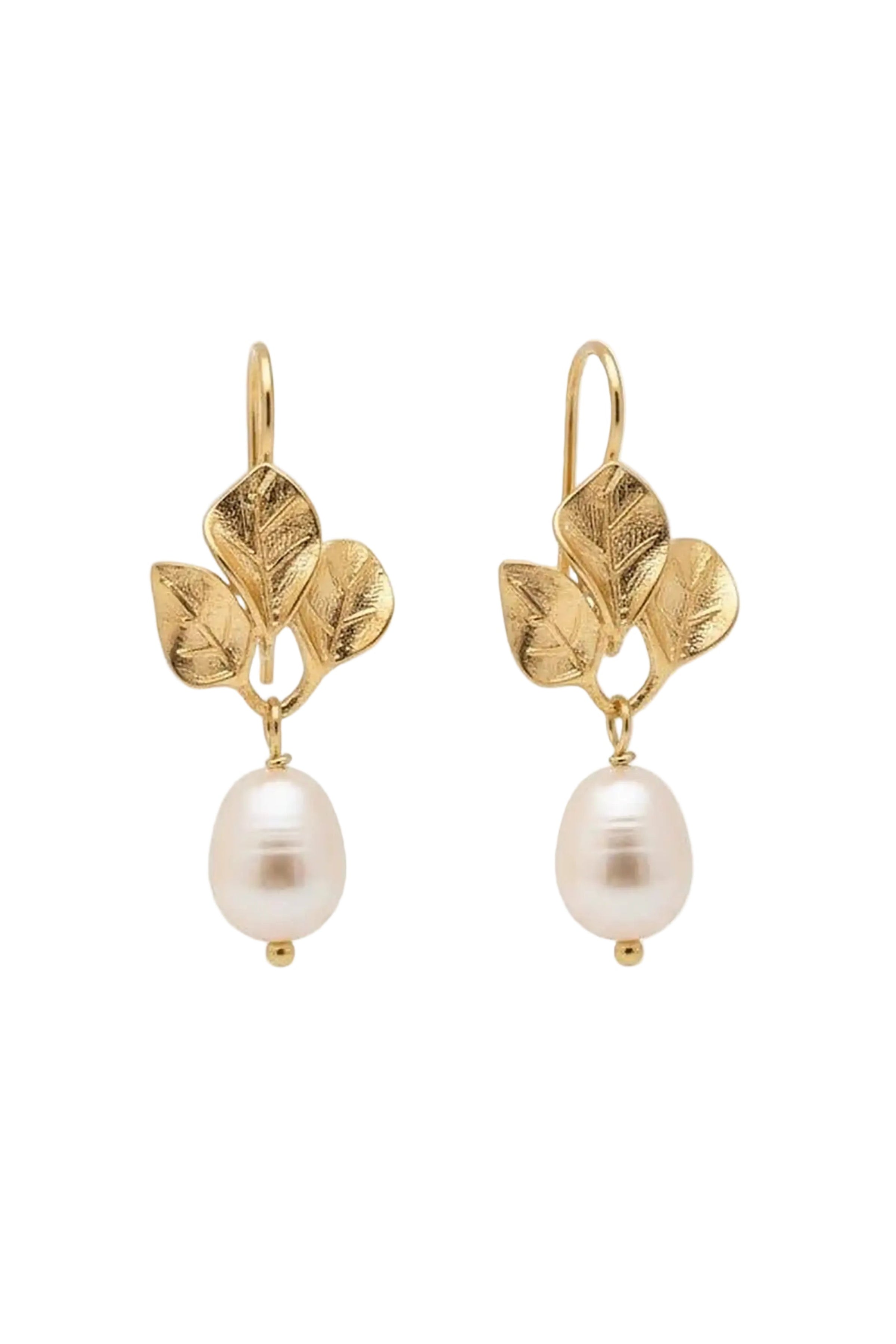Amalfi Golden Daisy Earrings on a white background