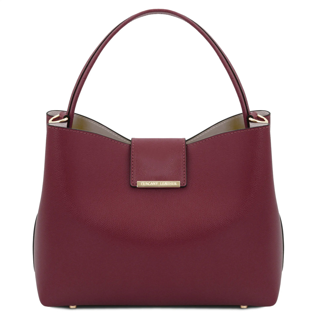 Clio Italian Leather Secchiello Bag | Palmellato Leather