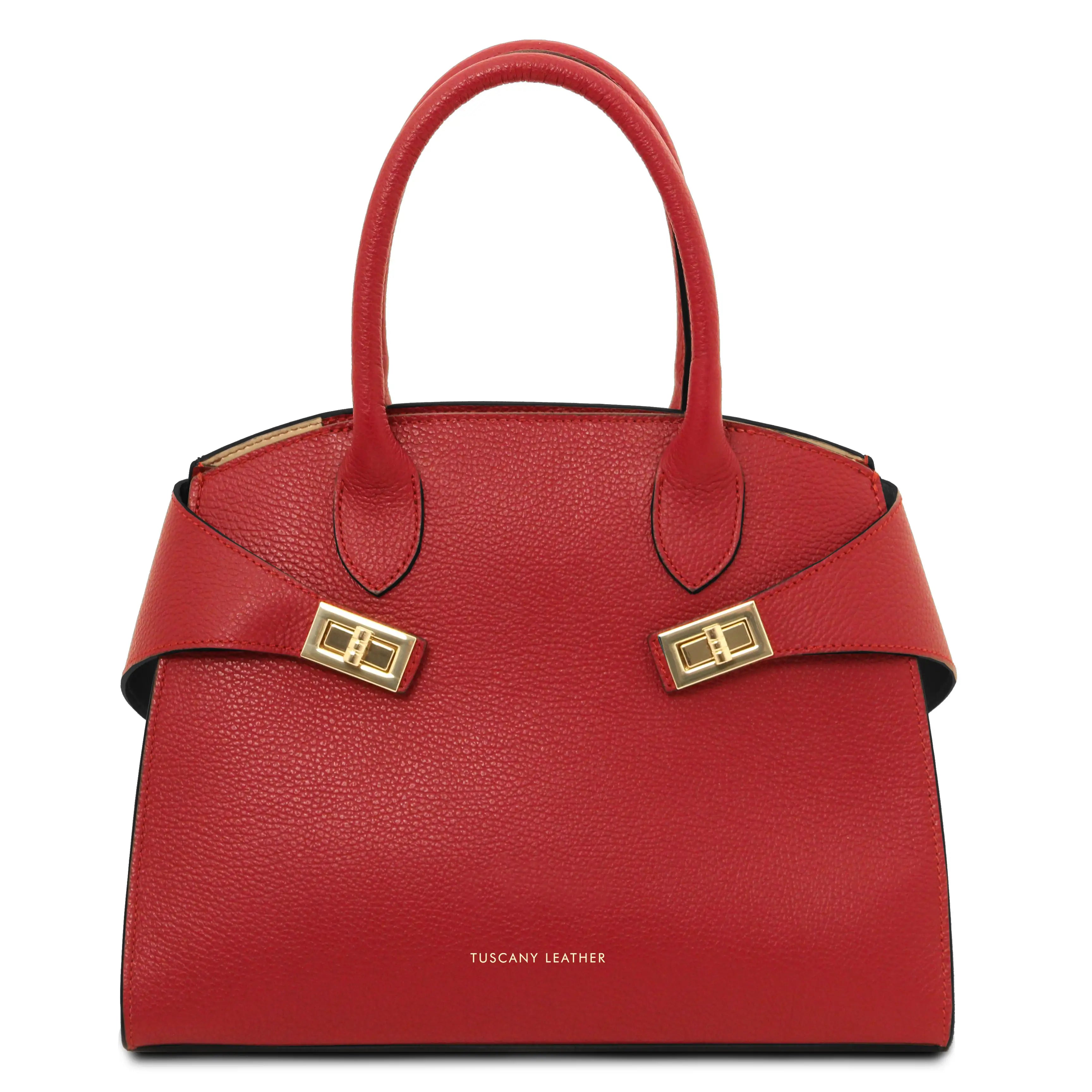 Coccola Italian Leather Handbag | Pebbled Leather
