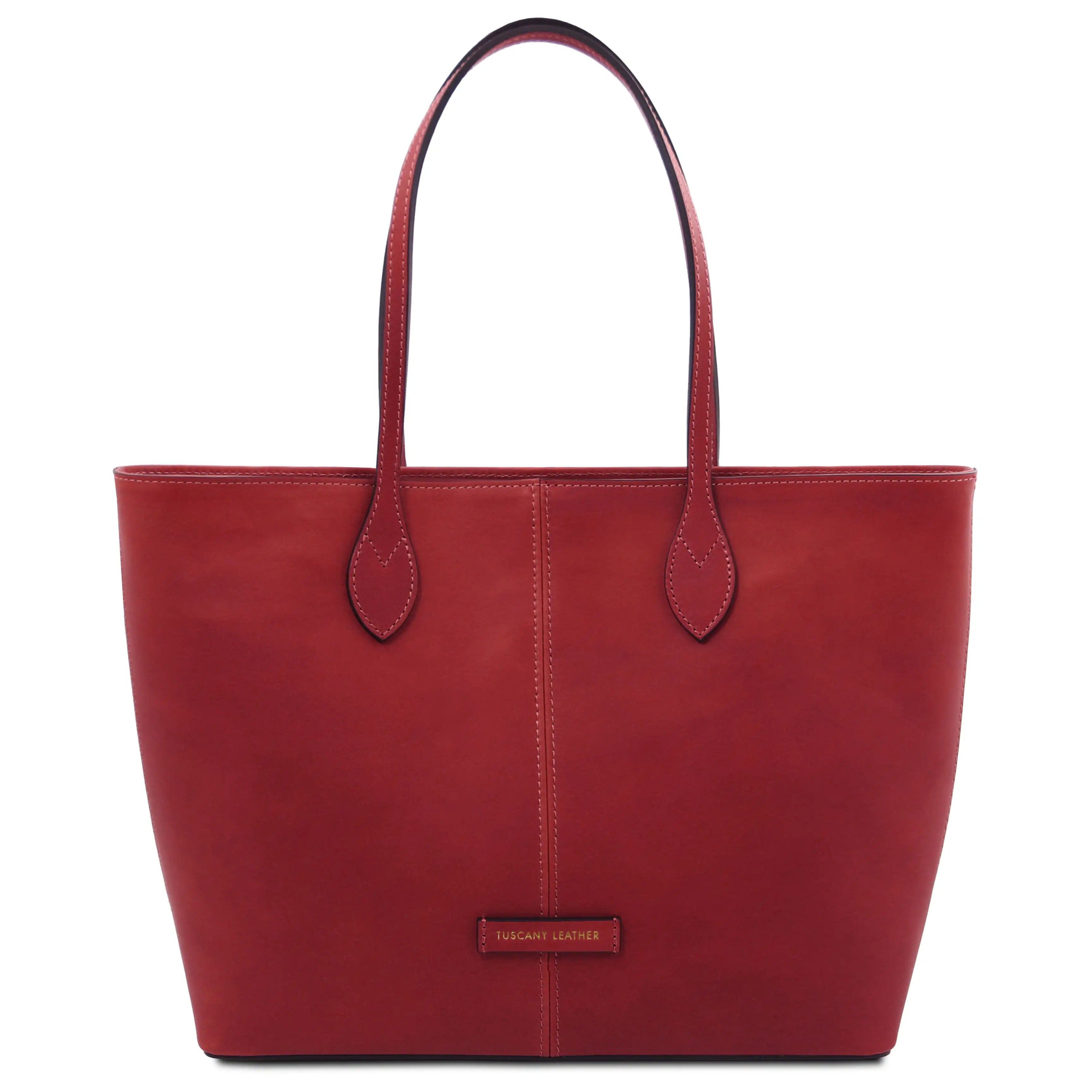 Front view Red Essenza Shoulder Bag