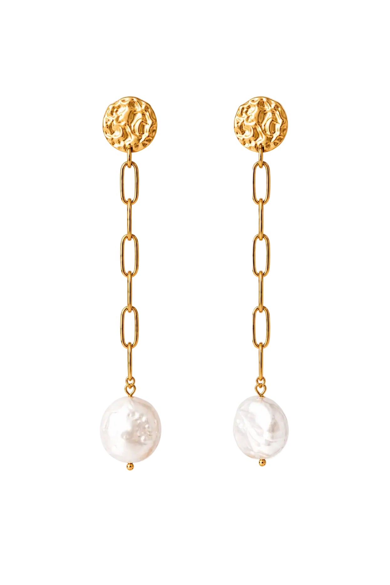 Isabel Drop Earrings on a white background