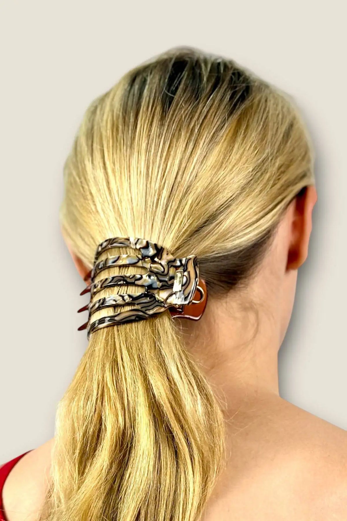 Italian Acetate Low-Profile Claw Hair Clip | Premium Acetate