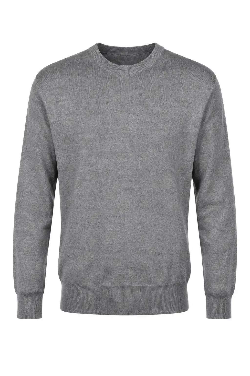 Gray sweater on a white background