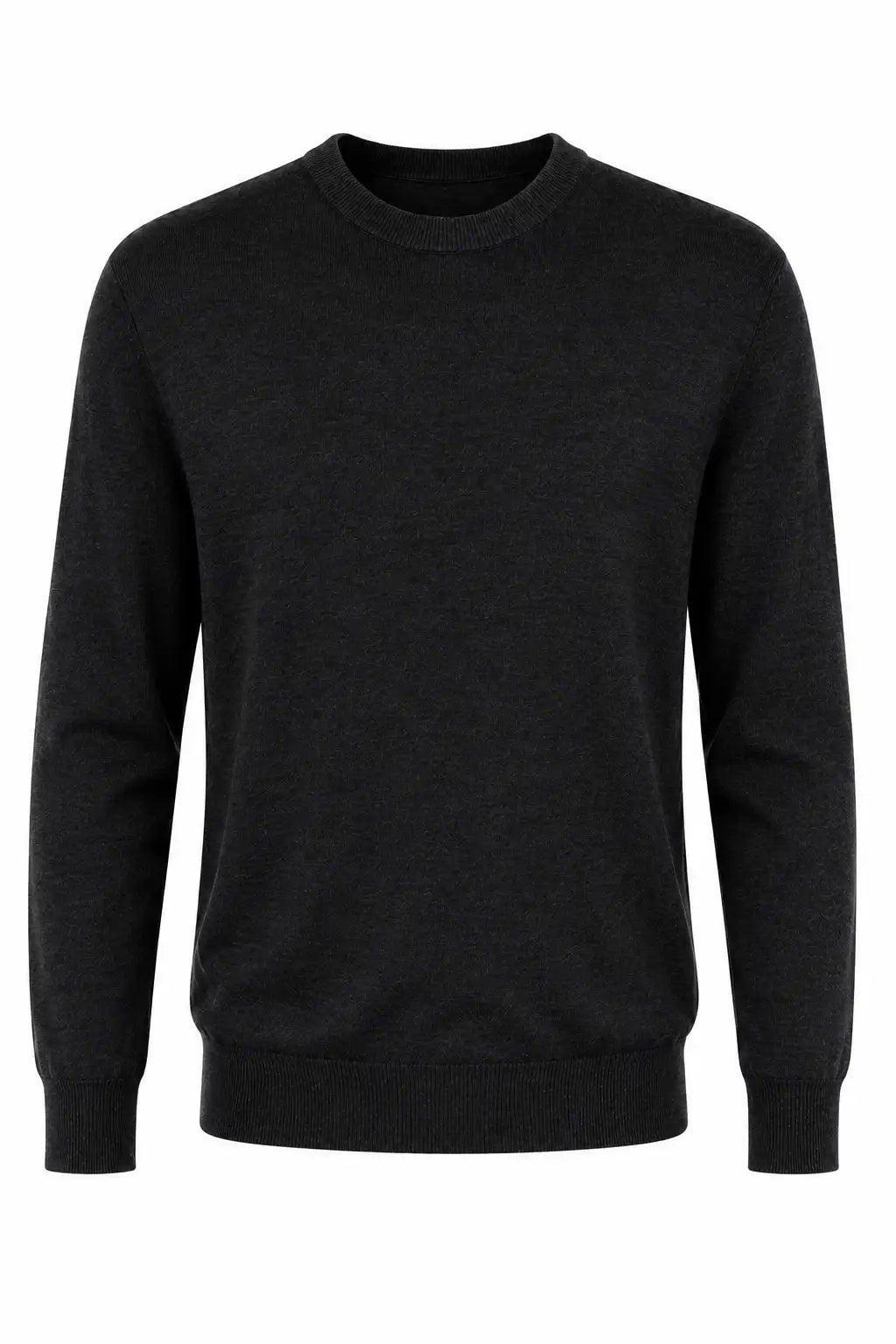 Black sweater on a white background