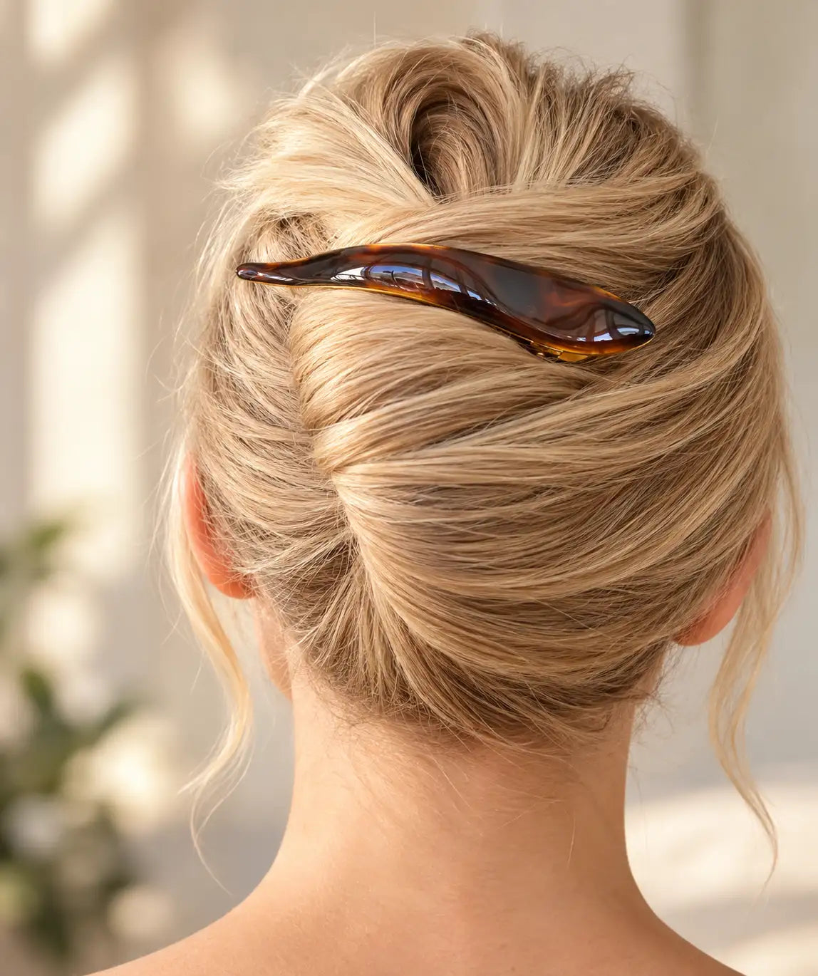 Tortoise Hand-Painted Hair Clip | 18K Gold-Plated Brass