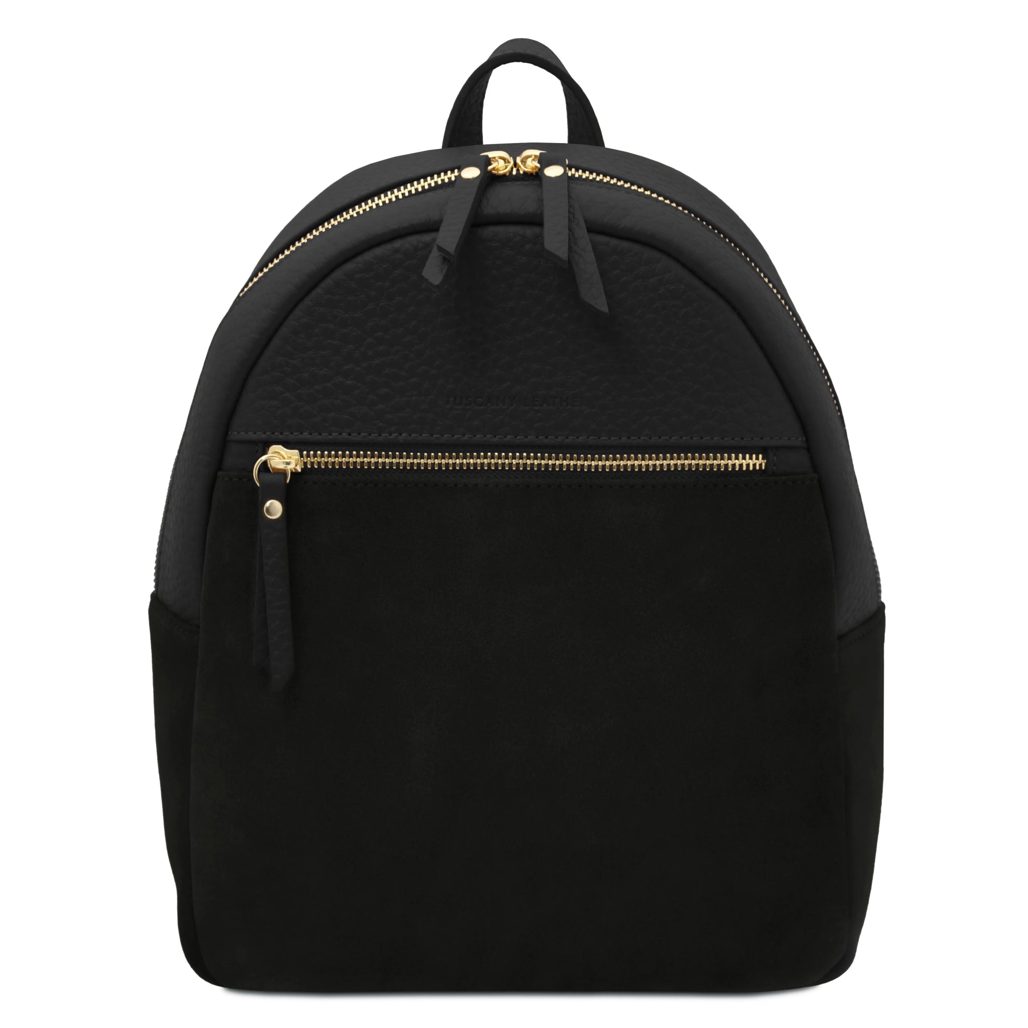 Unica! Italian Pebbled Black Leather Backpack Minimalist Urban Modern Like New Square Italian Leather Backpack – Minimalist Black Rucksack  main image 2