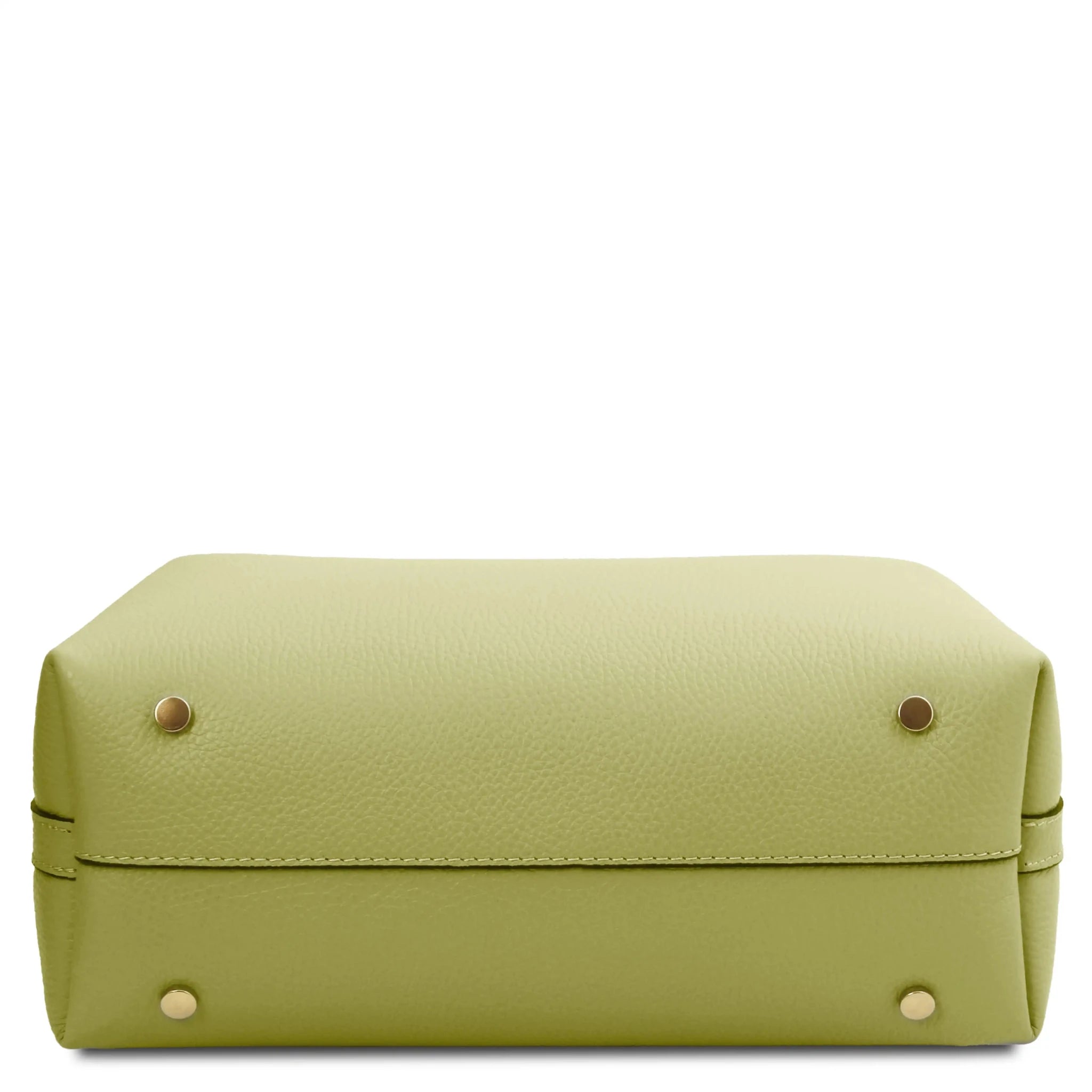 Clio Italian Pebbled Leather Secchiello Bag - L'Atelier Global