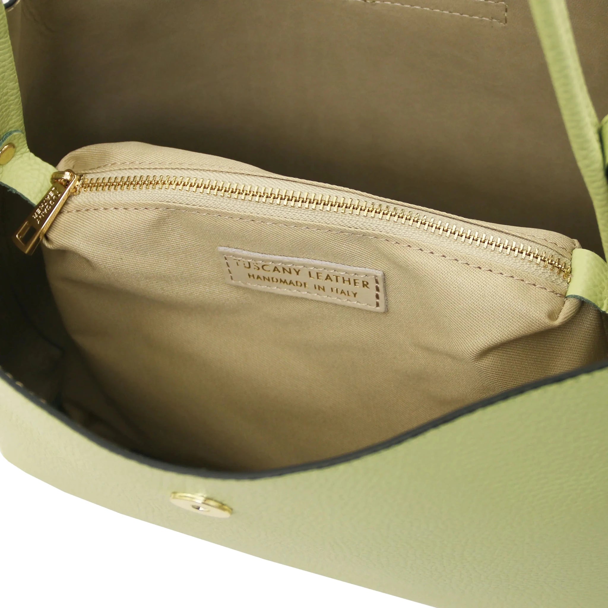 Clio Italian Pebbled Leather Secchiello Bag