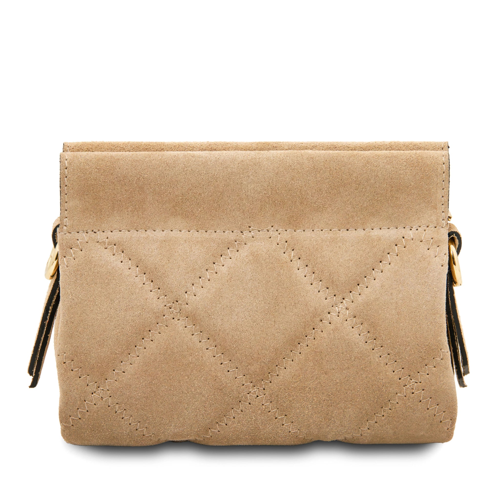 Eloise Suede Italian Leather Shoulder Bag - L'Atelier Global