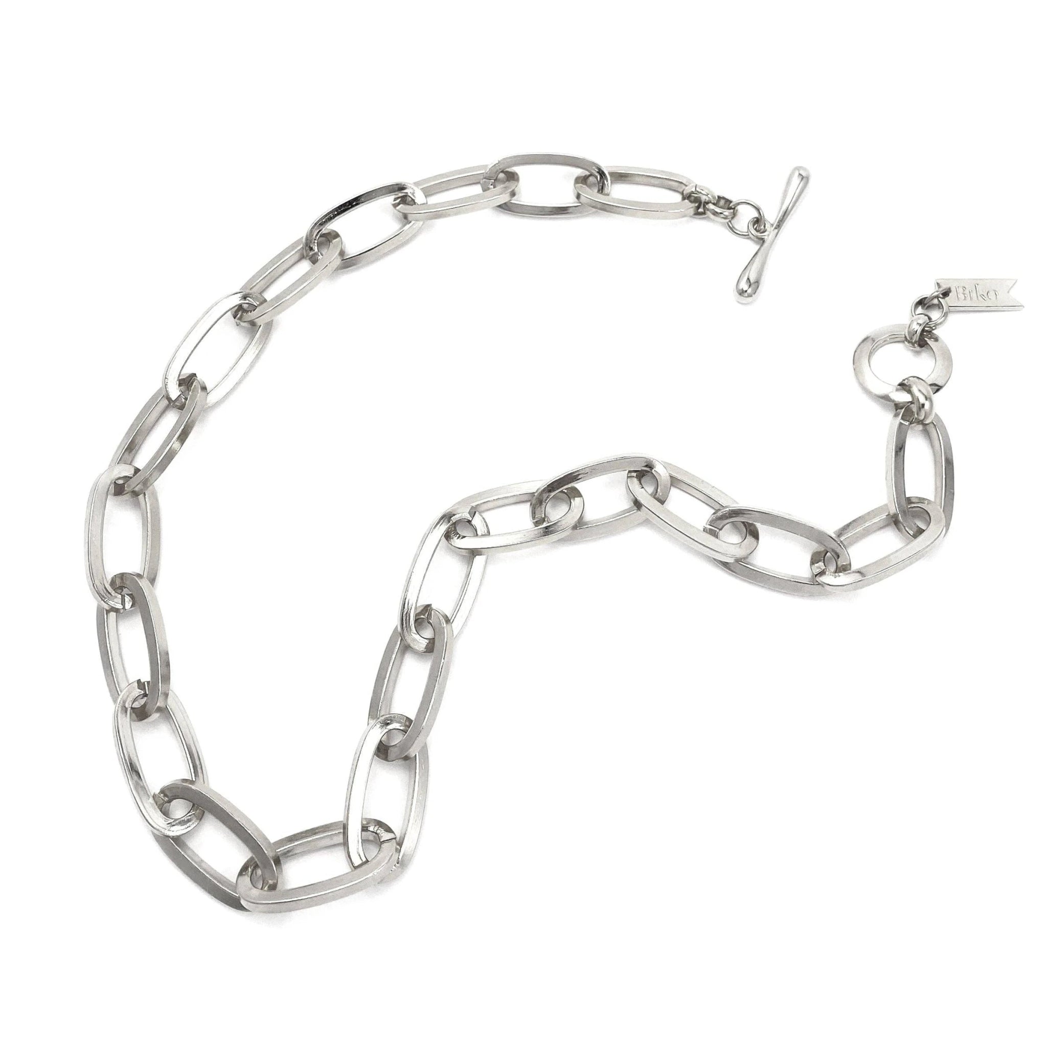Essential Chainlink Silver Collar Necklace - L'Atelier Global