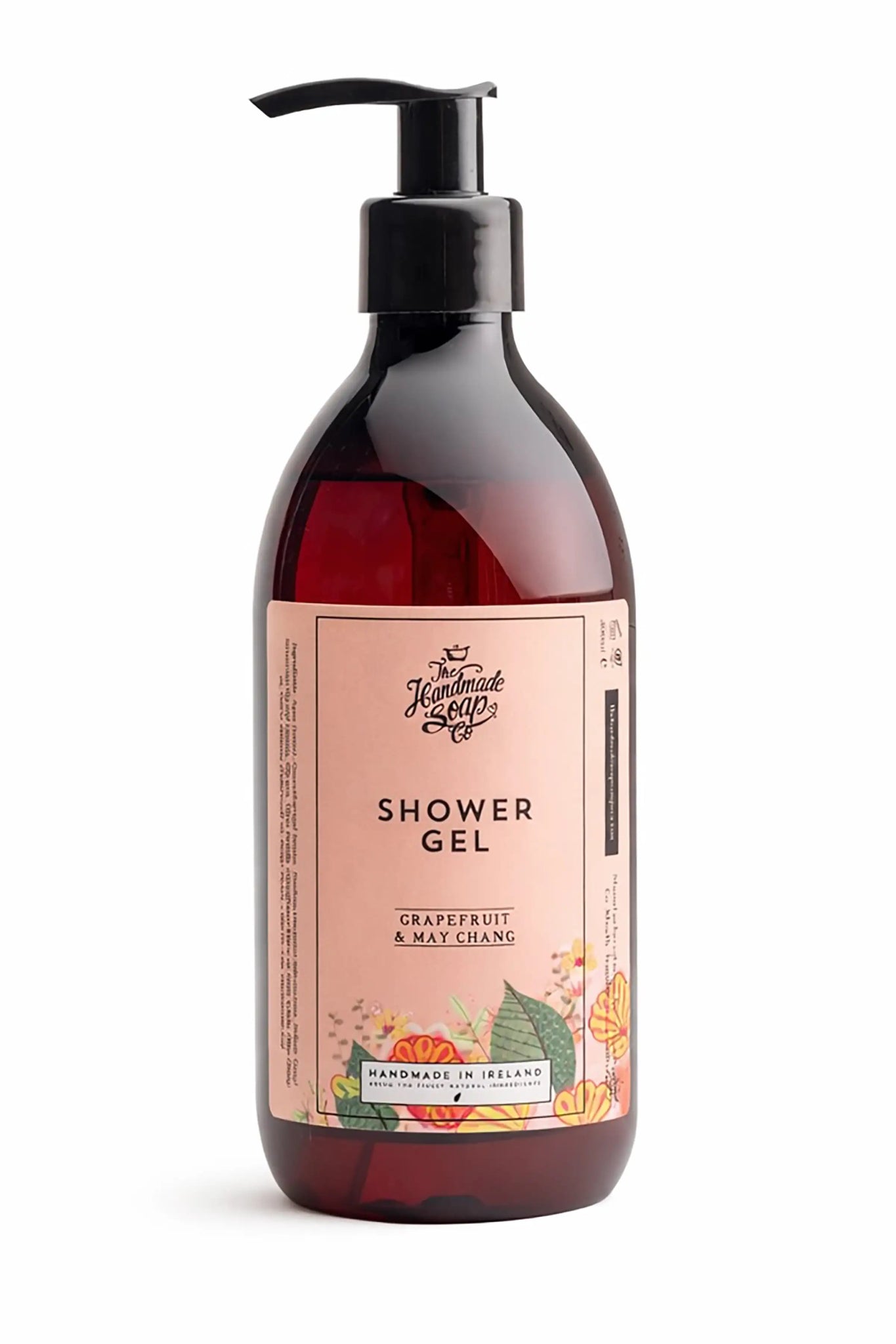 Grapefruit & May Chang Irish Shower Gel bottle on a white background