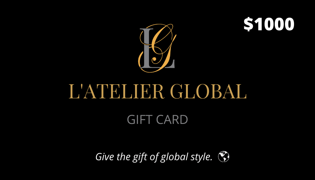 L'Atelier Global eGift Card worth $1000 sent via email 