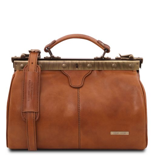 Michelangelo Doctor Gladstone Italian Leather Bag - L'Atelier Global