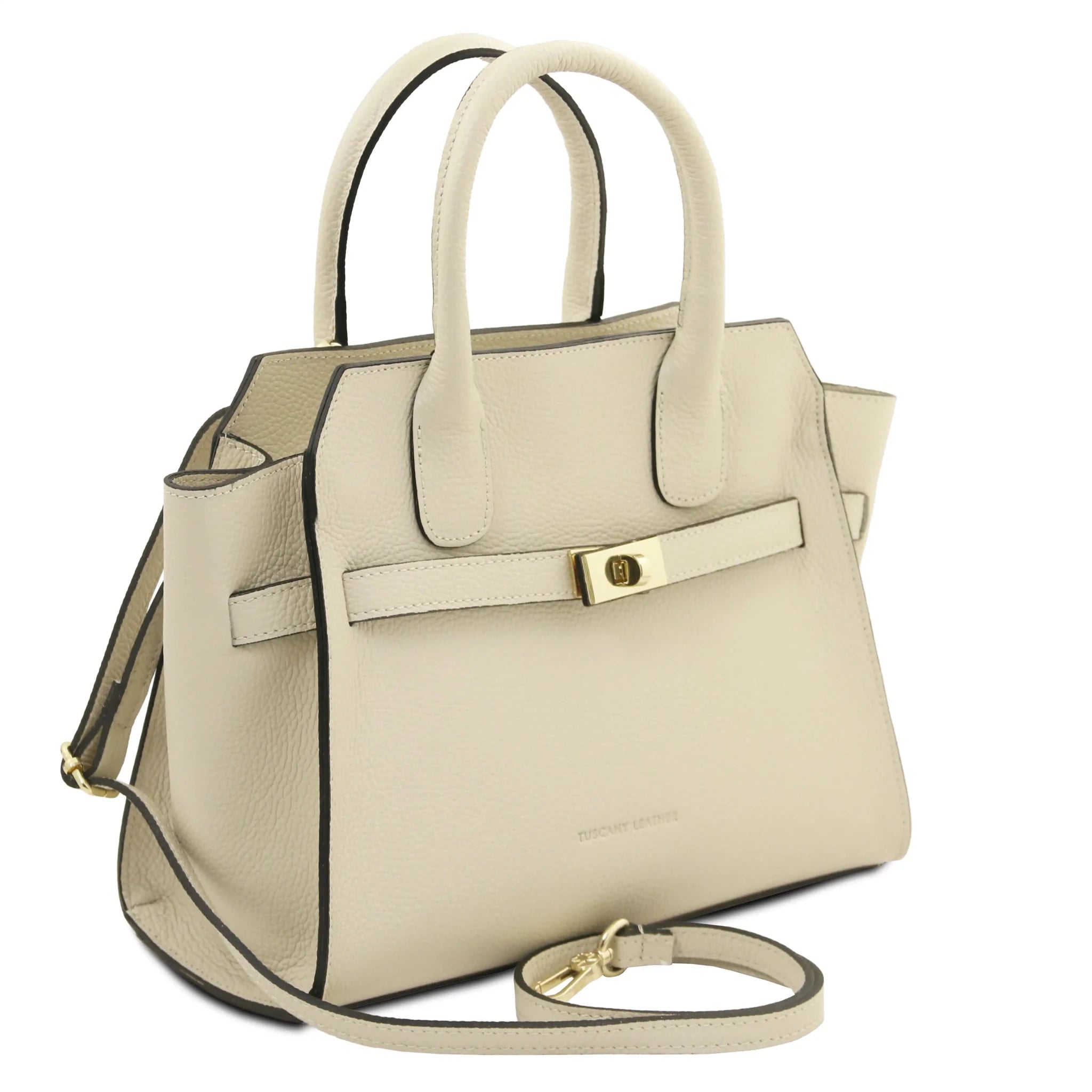 Origami Italian Pebbled Leather Tote