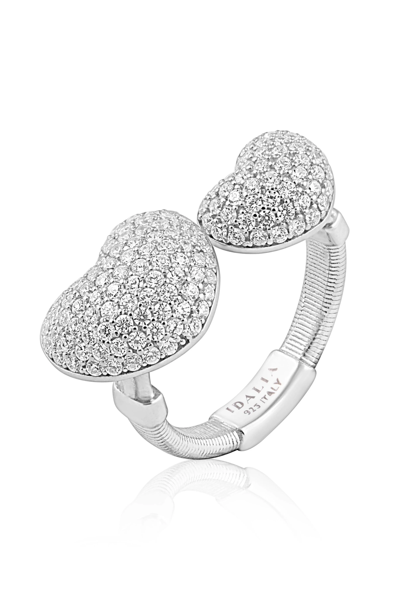 Prato Pavé Heart to Heart Ring - L'Atelier Global