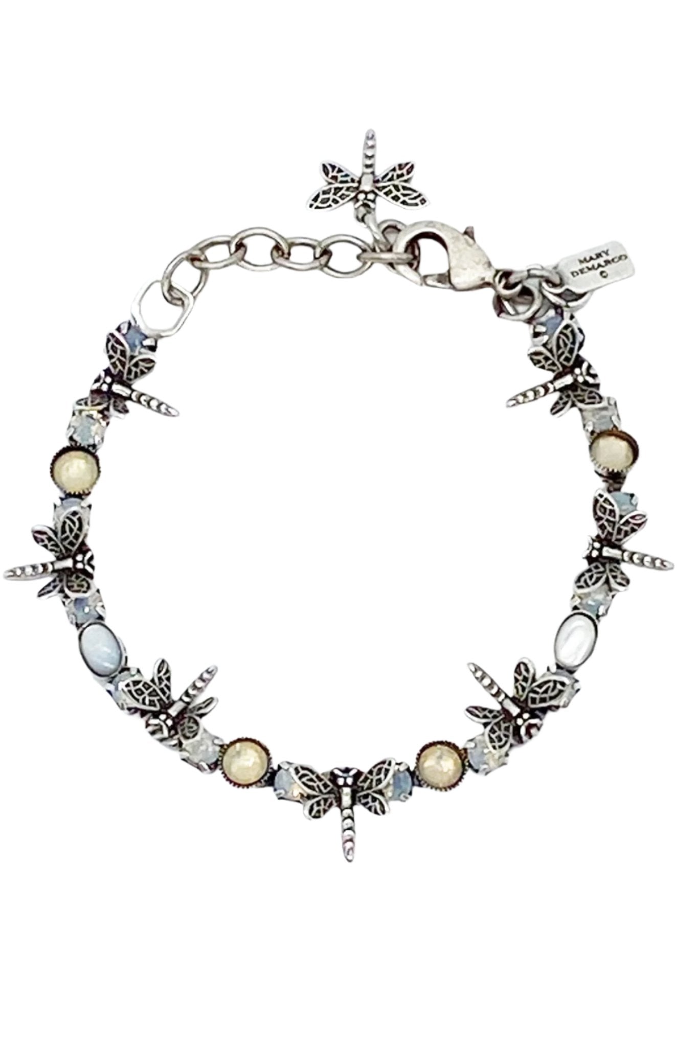 Spreads Your Wings Dragonfly Mother of Pearl Bracelet - L'Atelier Global