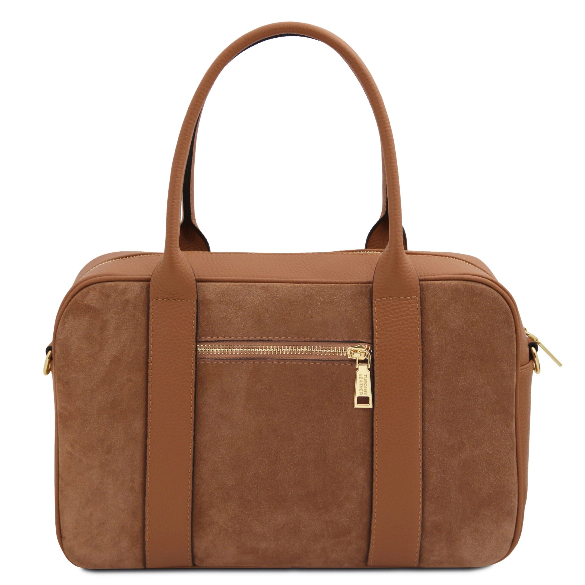 Stephany Italian Suede Leather Handbag