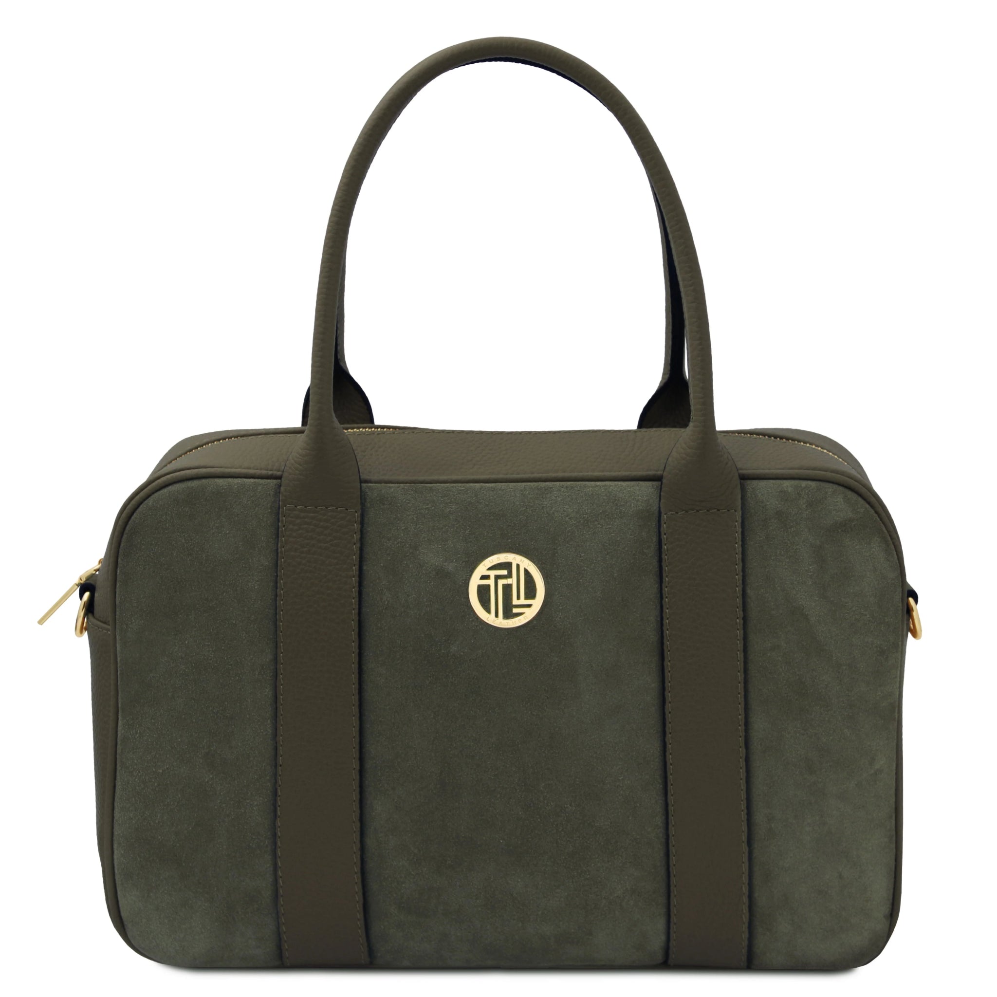 Stephany Italian Suede Leather Handbag