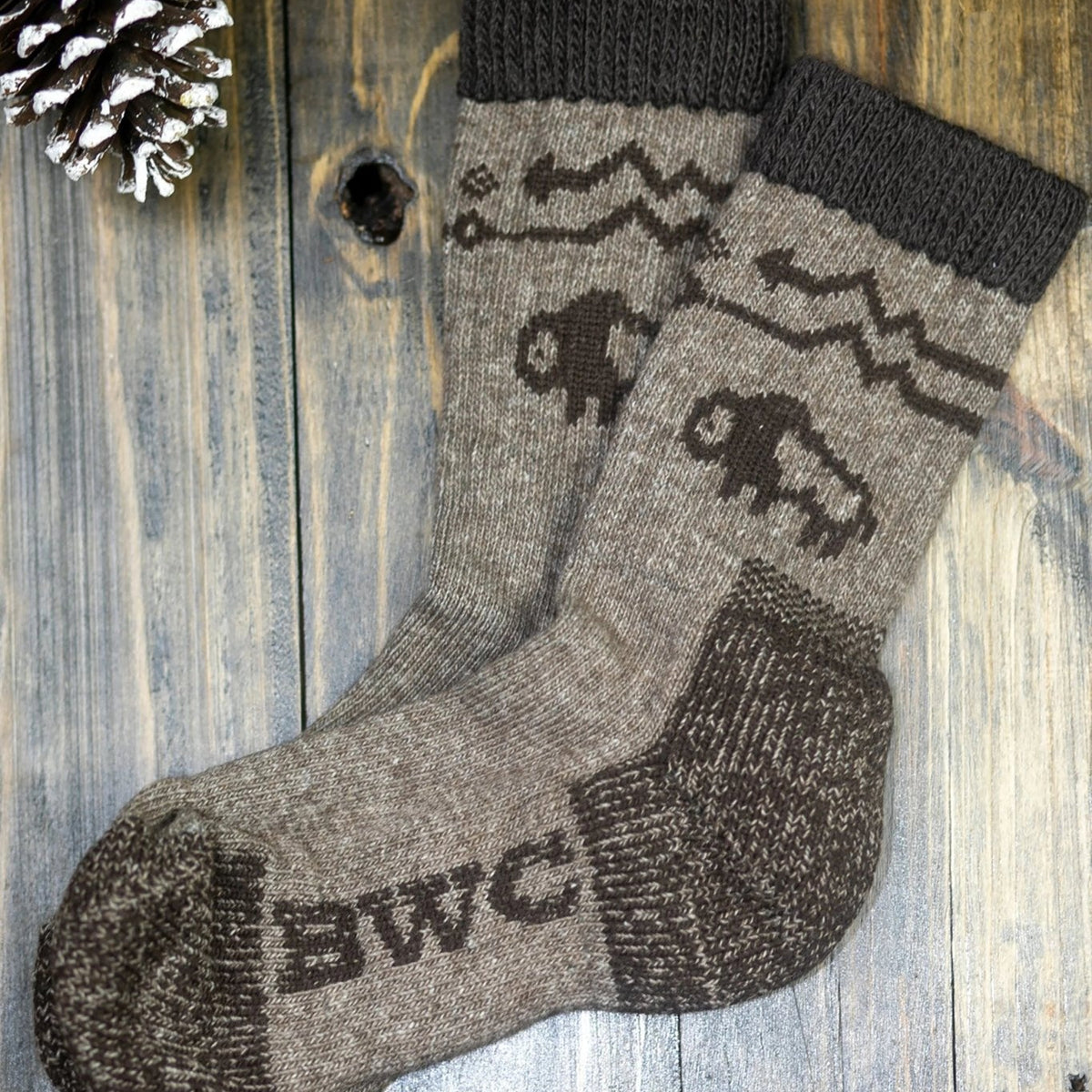 American Bison Down Crew Socks | Performance Blend | L'Atelier Global