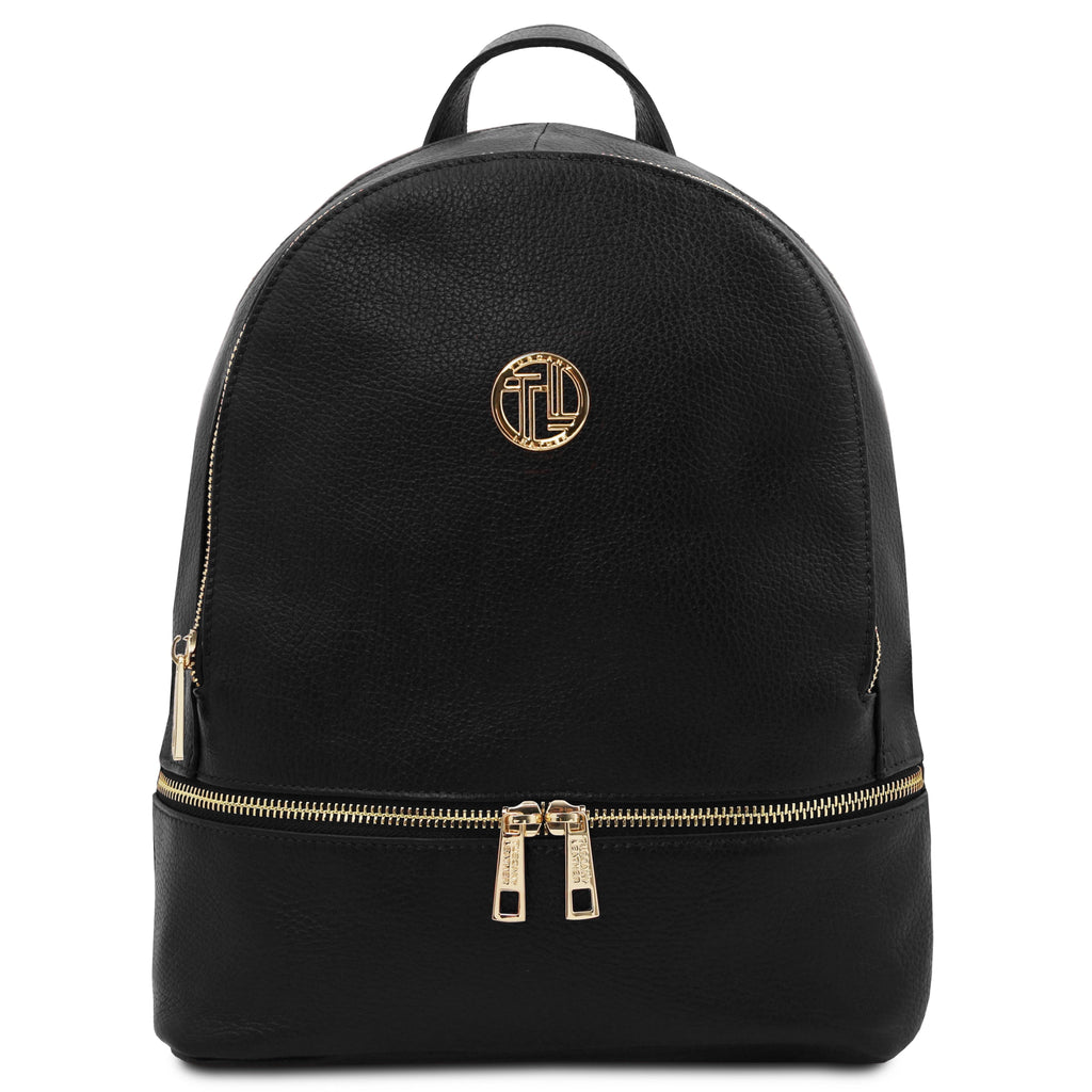 TL Bag Soft Leather Backpack Black