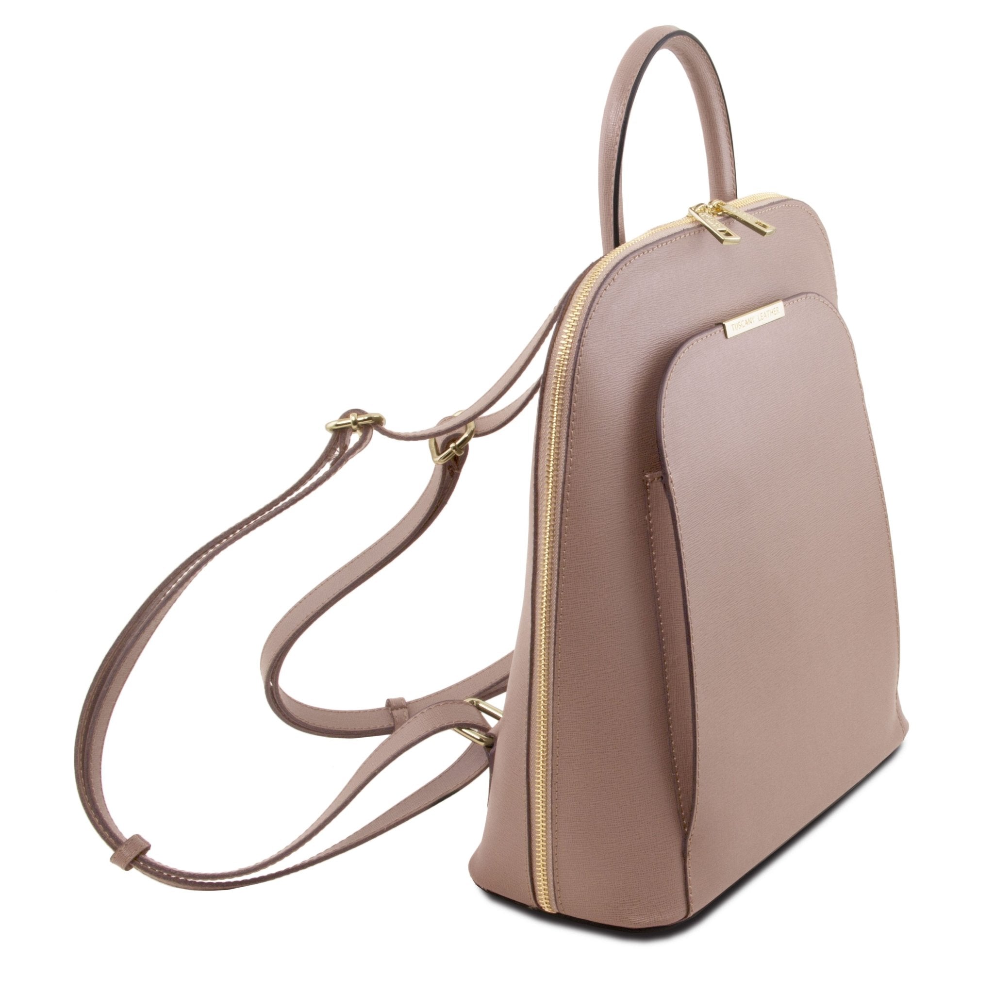 TL Bag Saffiano Italian Leather Backpack - L'Atelier Global