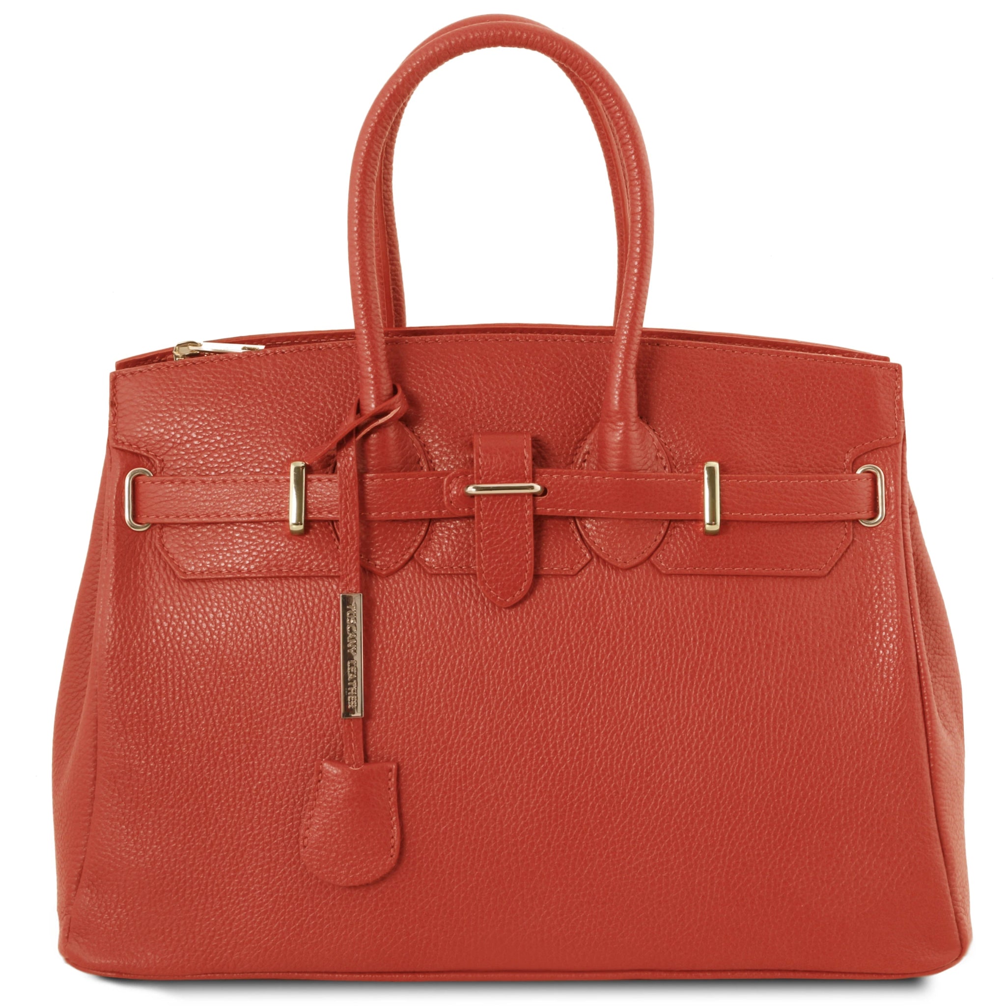 TL Italian Leather Handbag with Golden Hardware - L'Atelier Global