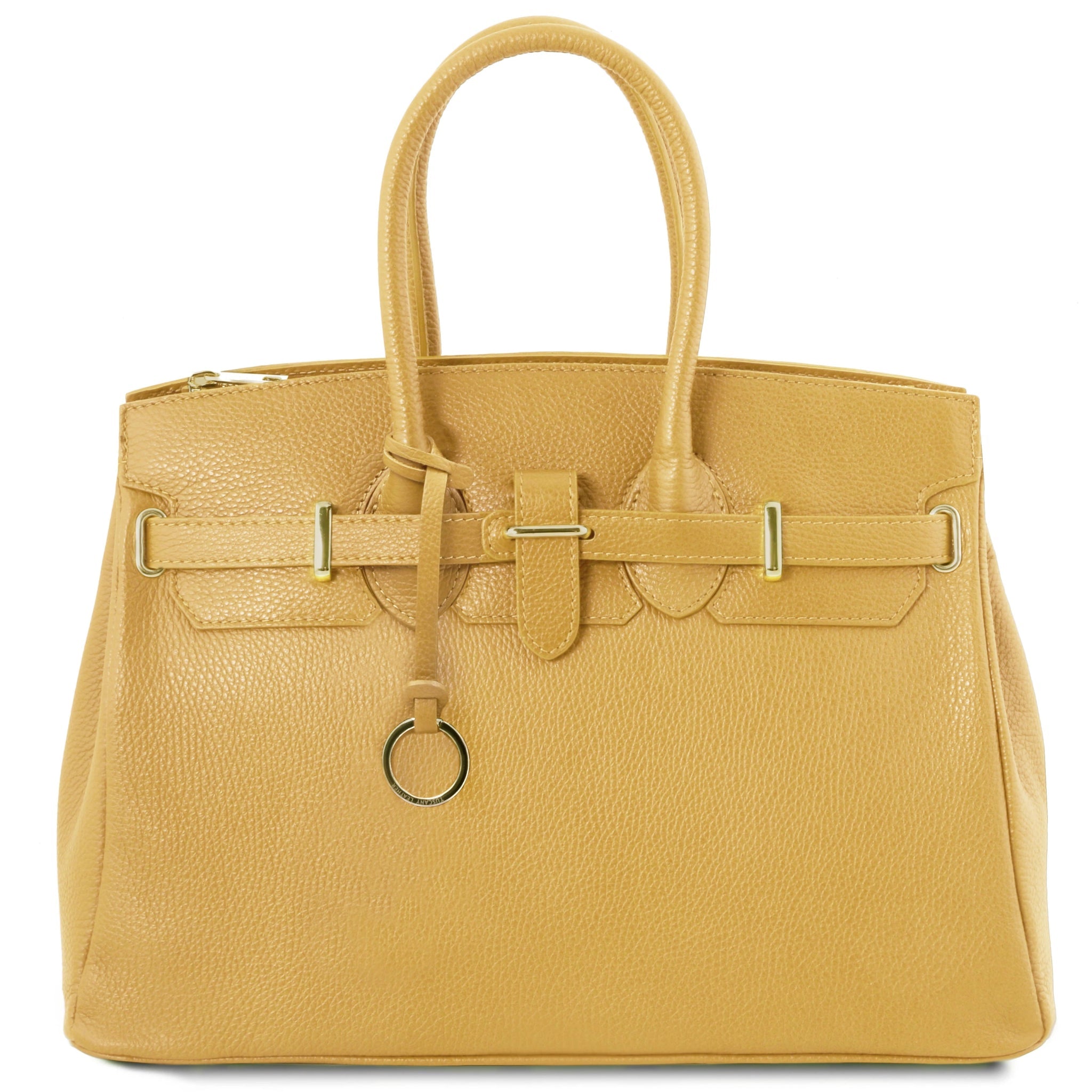 TL Italian Leather Handbag with Golden Hardware - L'Atelier Global