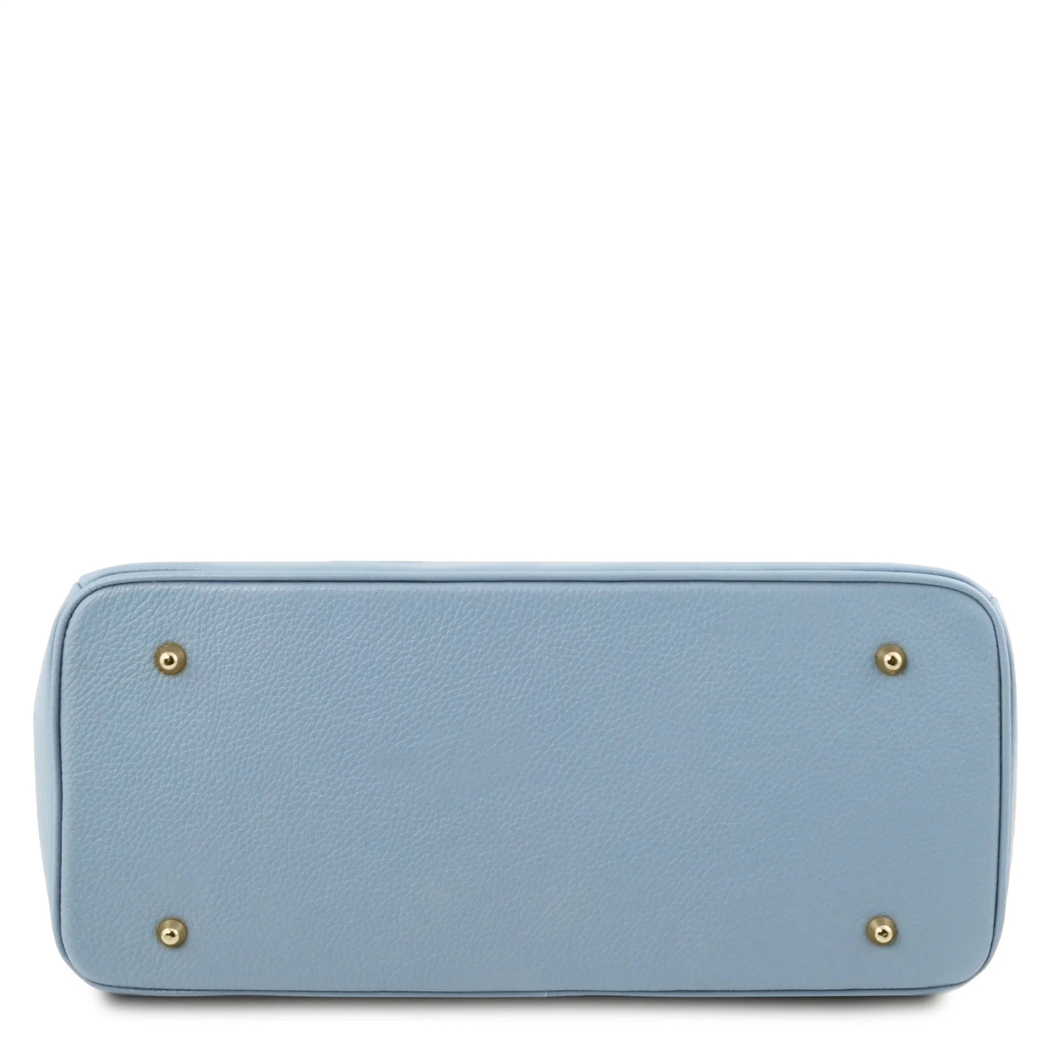 TL Italian Leather Handbag with Golden Hardware