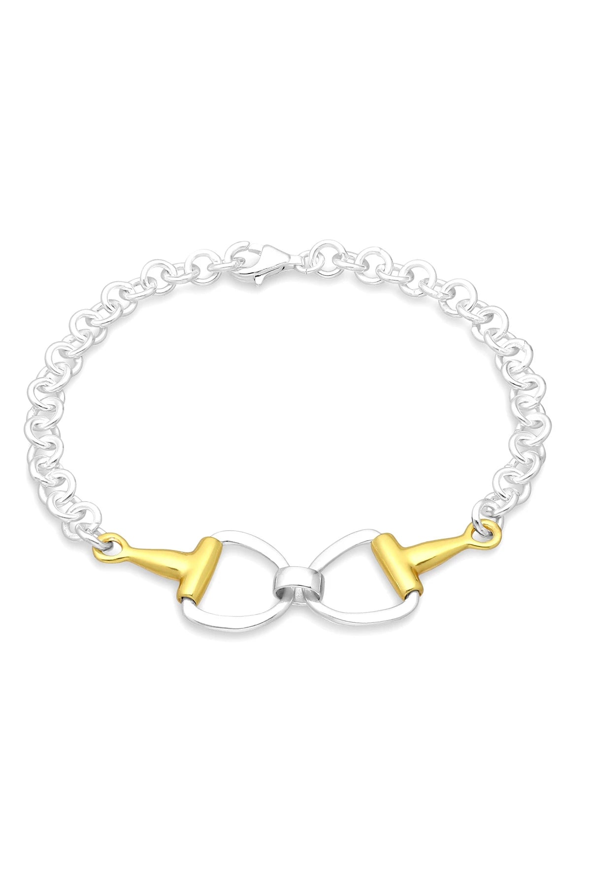 Vermeil Equestrian Italian Gold Stirrup Bracelet - L'Atelier Global