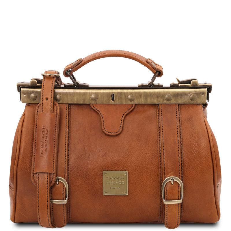 Monalisa Doctor Gladstone Italian Leather Bag
