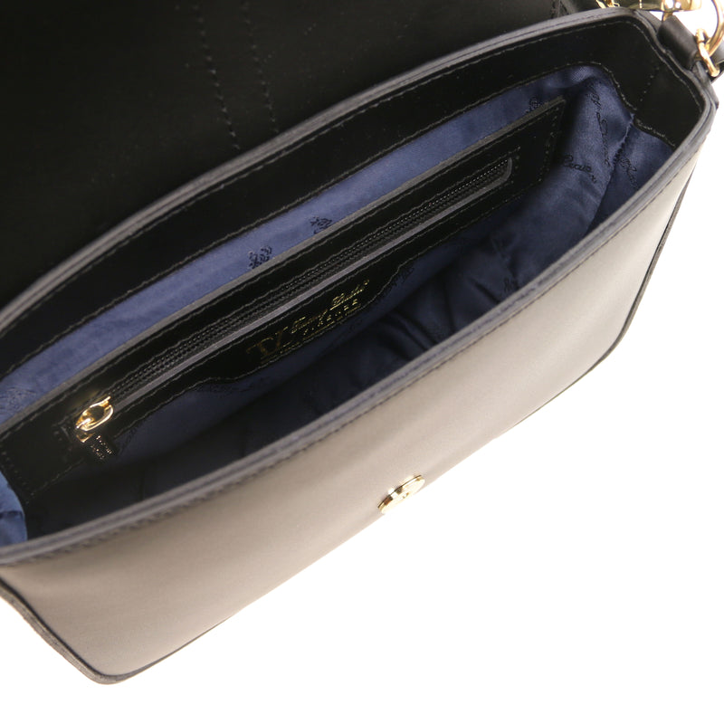 Nausica Italian Leather Shoulder Bag