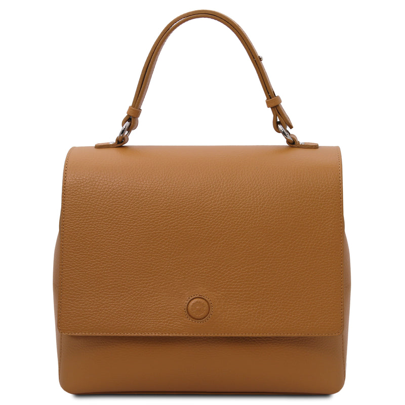 Silene Leather Convertible Handbag - L'Atelier Global