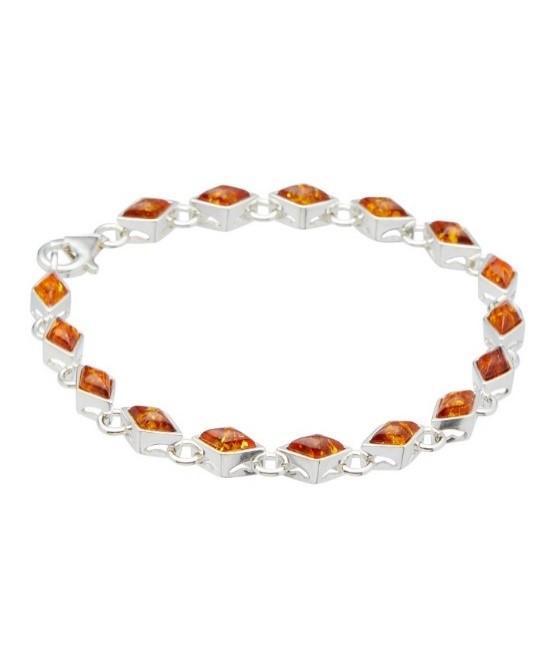 Baltic Amber Diamond Link Bracelet - L'Atelier Global